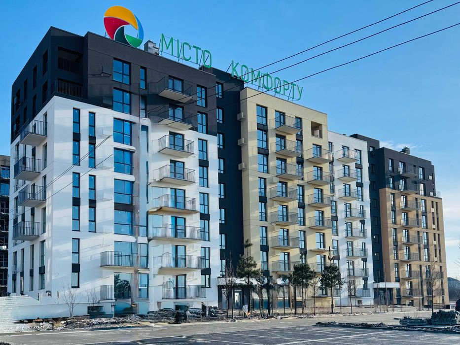 Продаж (Єоселя) 1-кімнатної квартири 41 м2 Пустомити (Львів за 9 км)