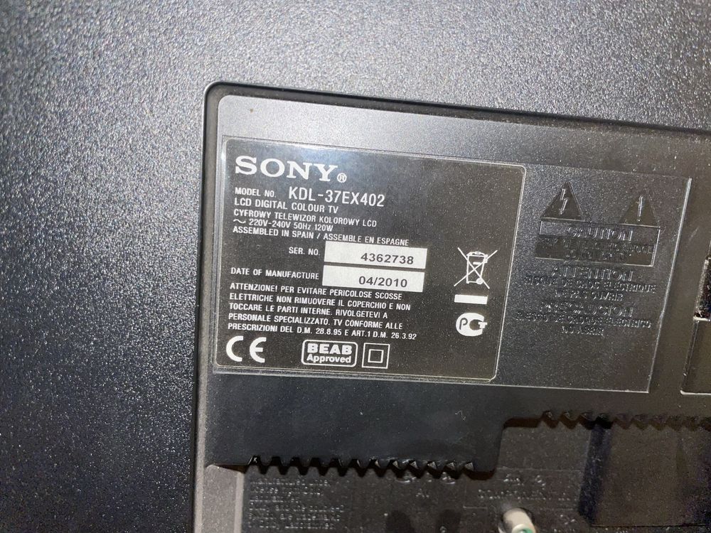 Телевізор 37 дюймів Sony Bravia KDL-37EX402