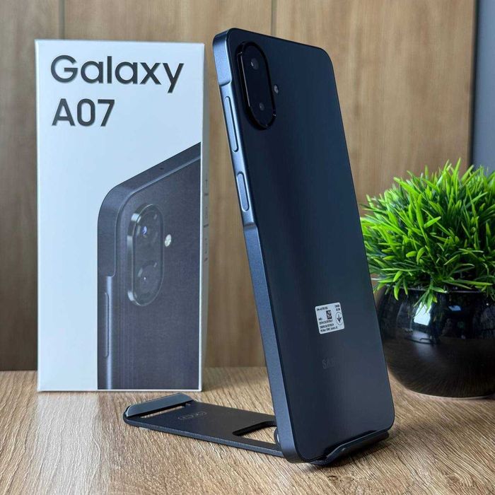 НОВИЙ Мобільний телефон Samsung Galaxy A07 4/128GB Black Смартфон