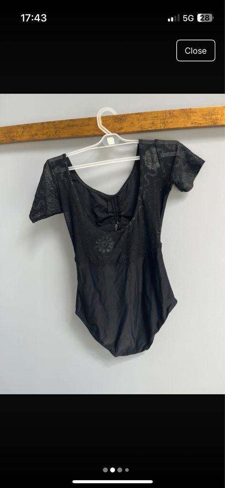 Body dla kobiety tancerki ladne glamour vintage czarne koronka