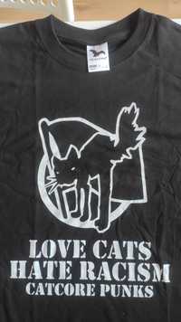 love cats hate racism * hardcore * punk