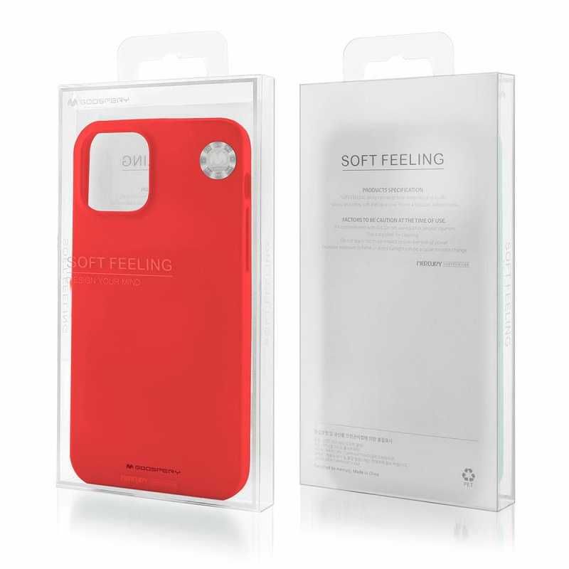 Etui Mercury Soft Feeling do Apple iPhone 14 Czerwony