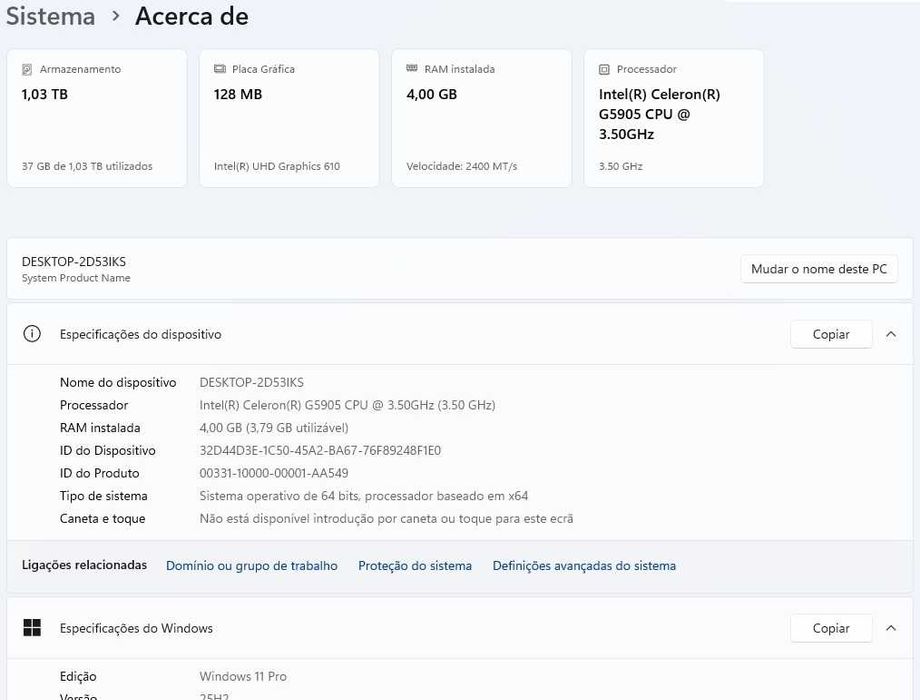 Computador de Escritório
