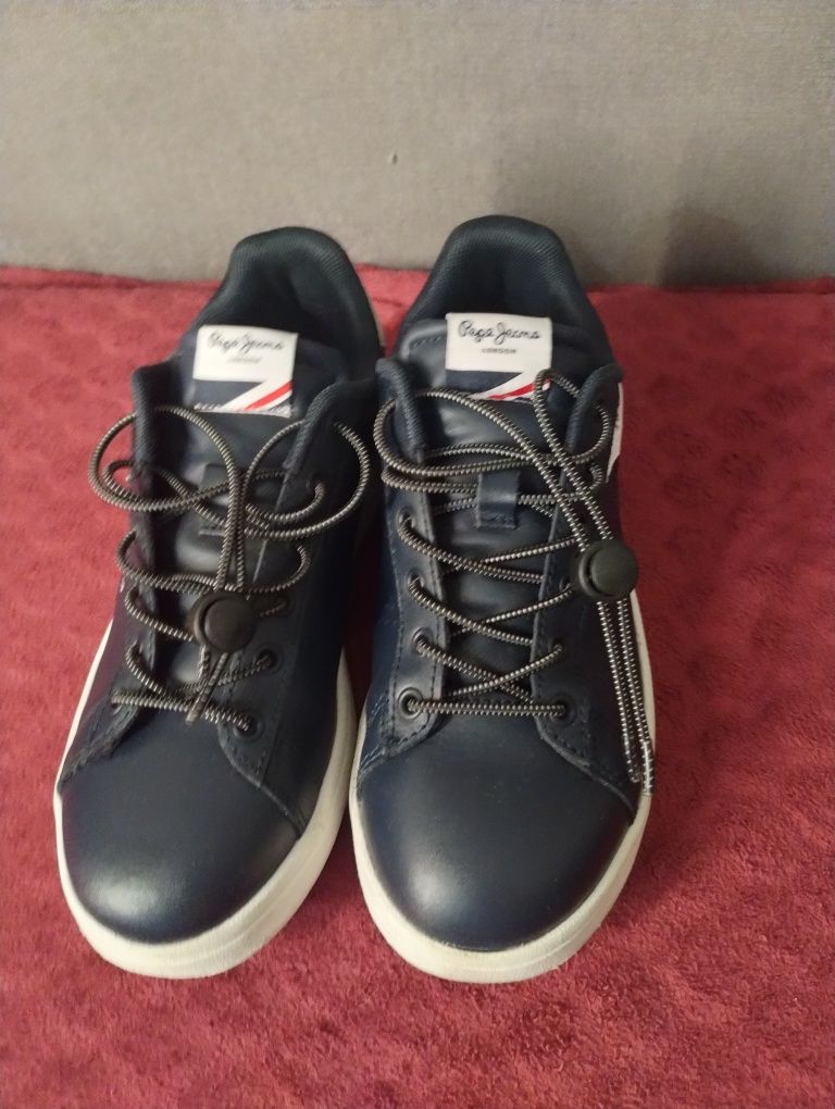PEPE JEANS sneakersy, tenisówki skórzane chłopięce
