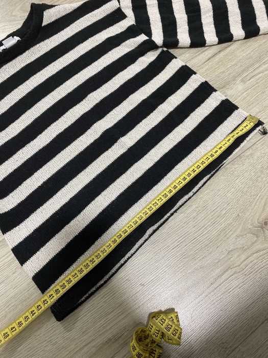 кофта укорочена в полоску, чорно біла