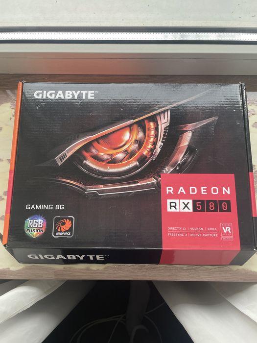 Видеокарта gigabyte rx580  8gb майже як нова