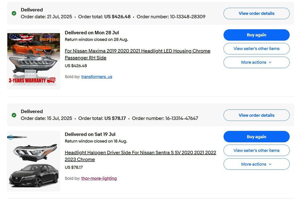 Автозапчасти Одежда Обувь eBay Amazon покупка доставка из USA