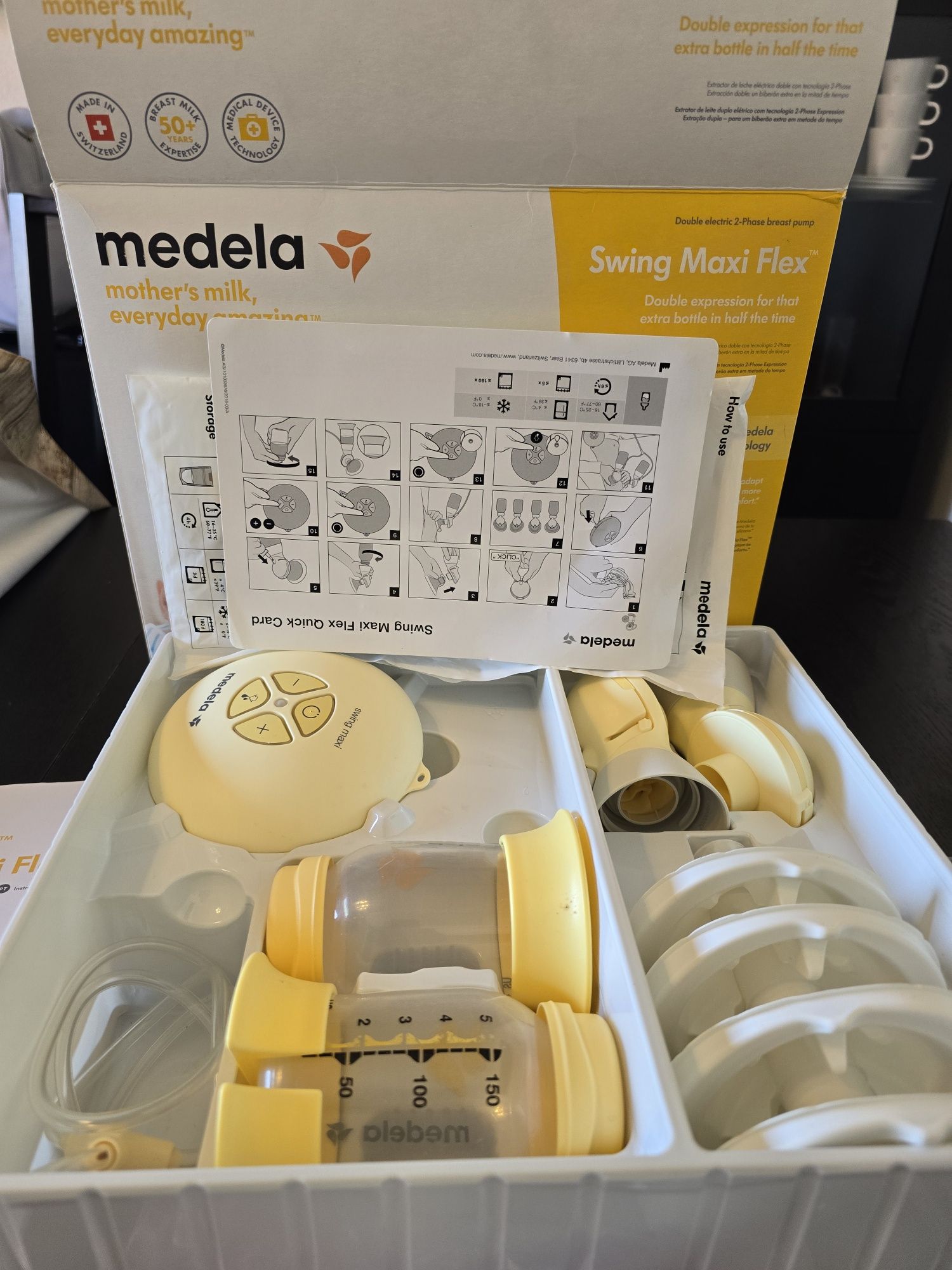 Máquina Medela Swing Maxi Flex e Acessórios