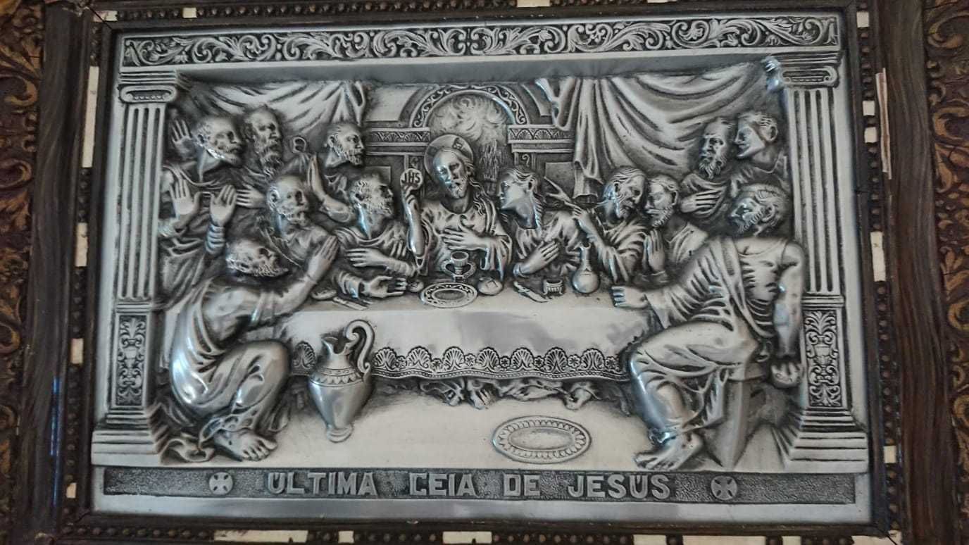 Ultima Ceia de Jesus - em Estanho