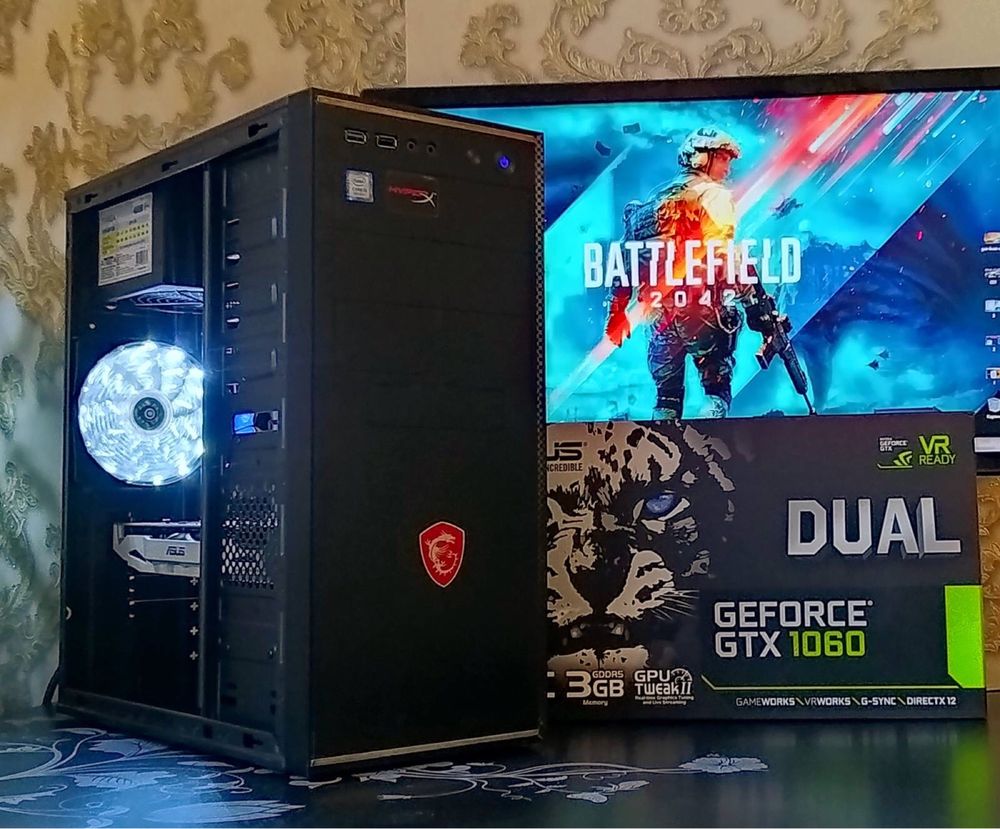 ПК Intel i5+ GTX1060+ 8/16Gb DDR4 игровой компьютер ПК