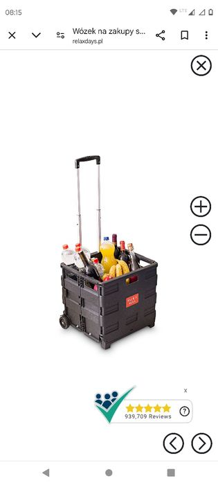 Wózek na zakupy składany do 35kg