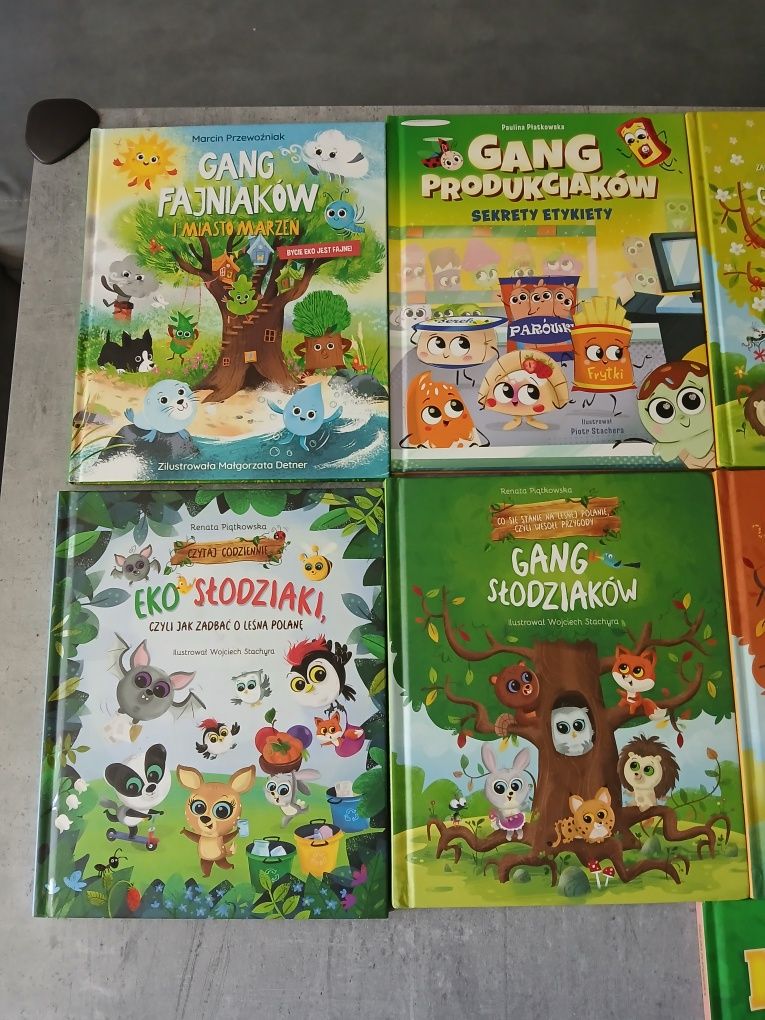 Książki Biedronka Gang 11 sztuk różnych