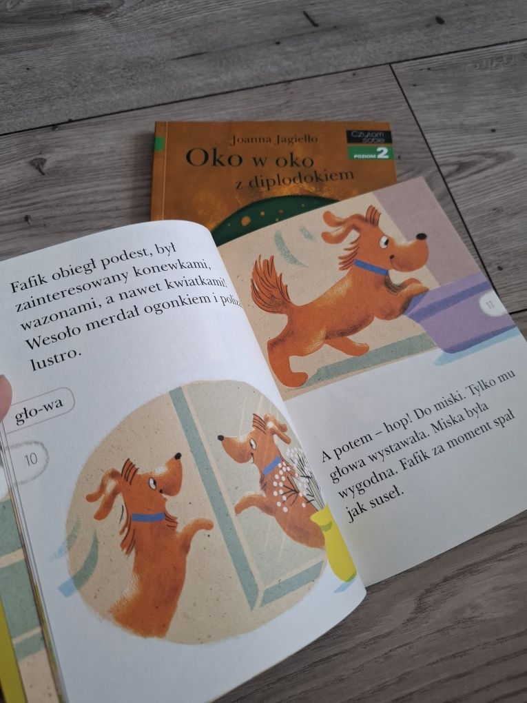 Czytam sobie poziom 2 oko w oko z diplodokiem kocham czytać