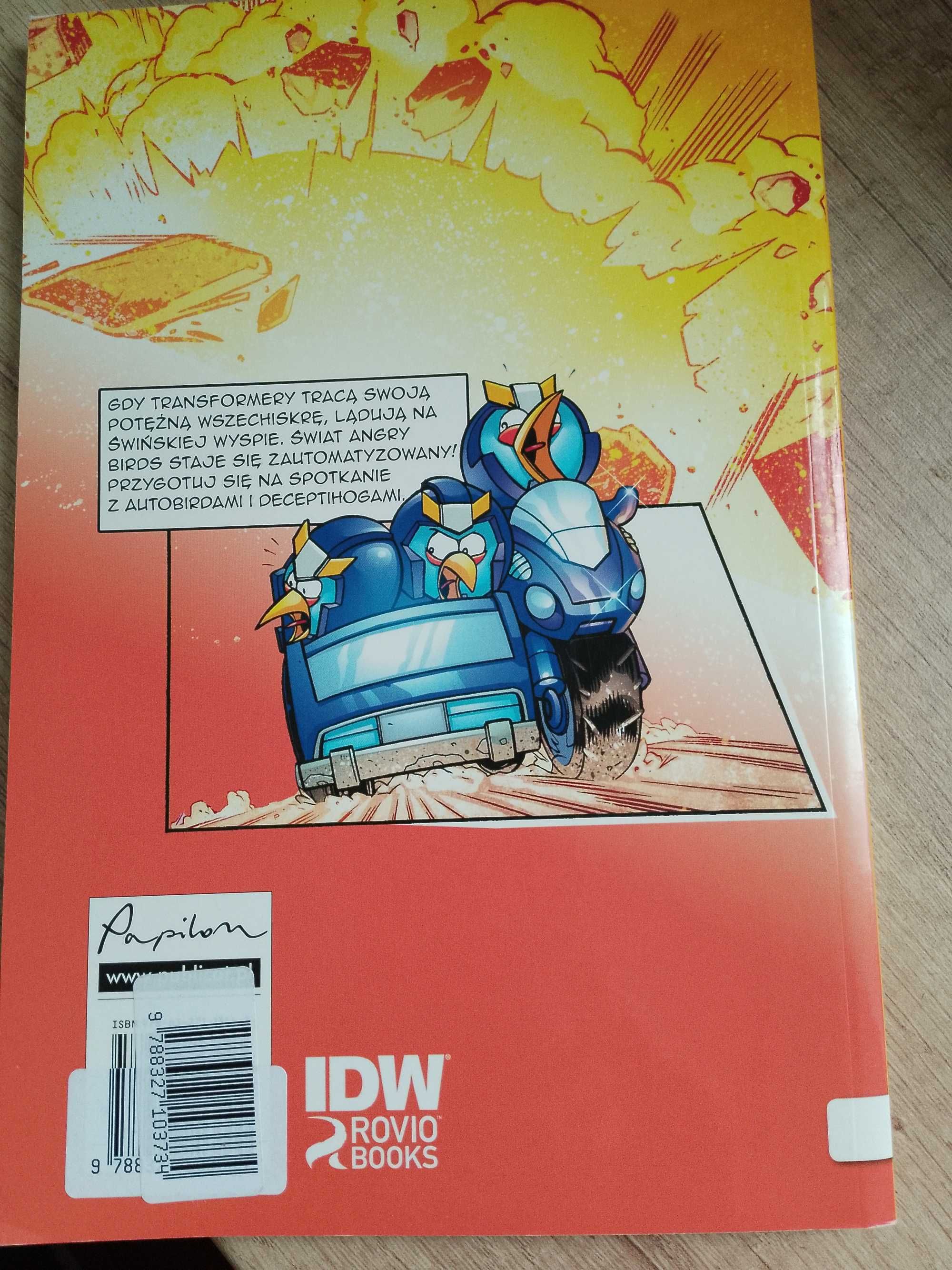 Książka Komiksy Angry Birds Transformers