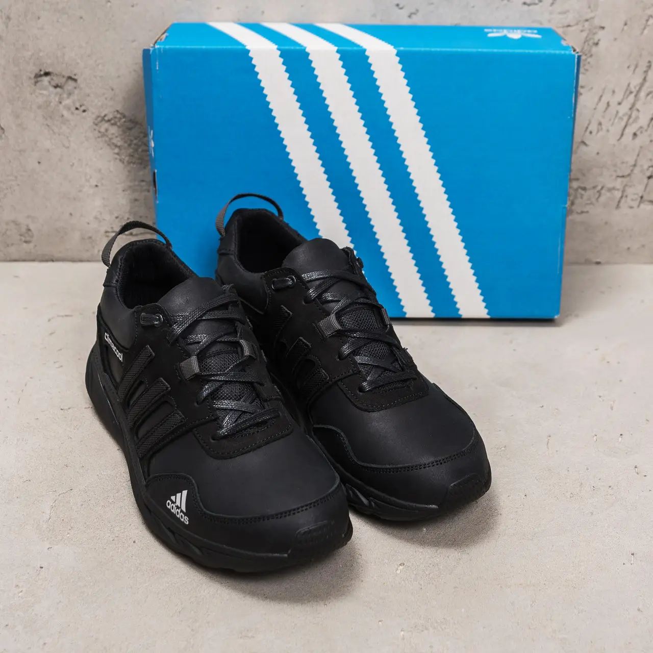 Кроссовки мужские демисезонные Adidas черные весенние, осенние