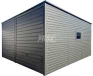 Garaż blaszany 6x6m - 2x brama uchylna  okno - antracyt  GP594
