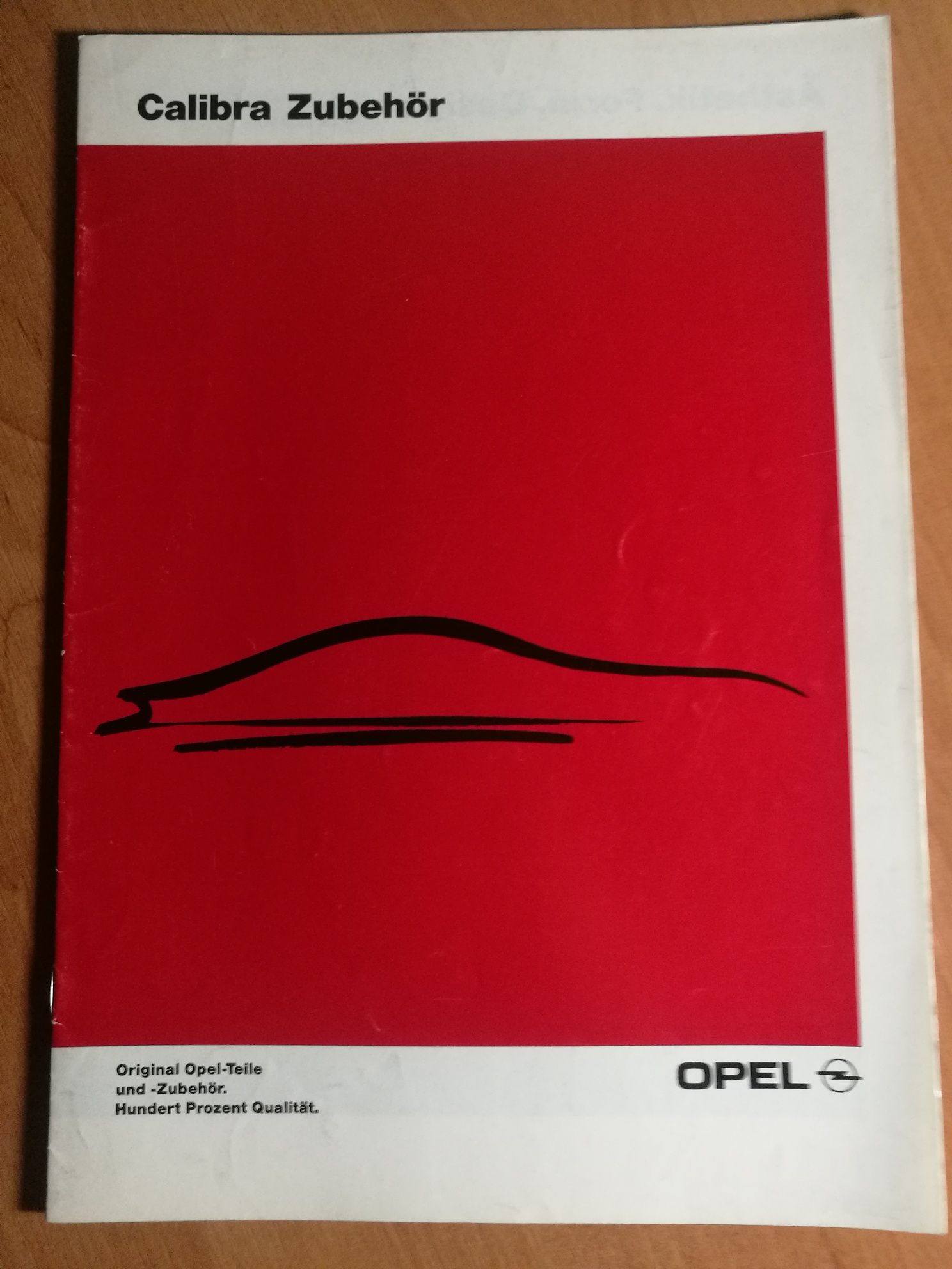 Prospekt Opel Calibra/Turbo/Calibra dodatki szt.3