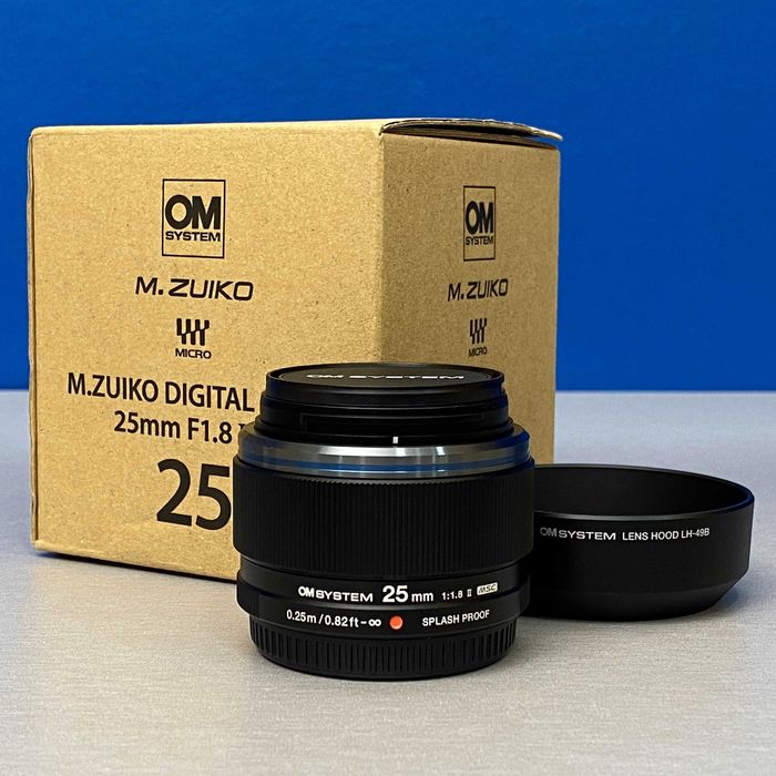 OM System M.Zuiko Digital 25mm f/1.8 II | NOVA | 3 ANOS DE GARANTIA