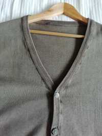 Sweter rozpinany kardigan męski rozmiar XL, 100% bawełna
