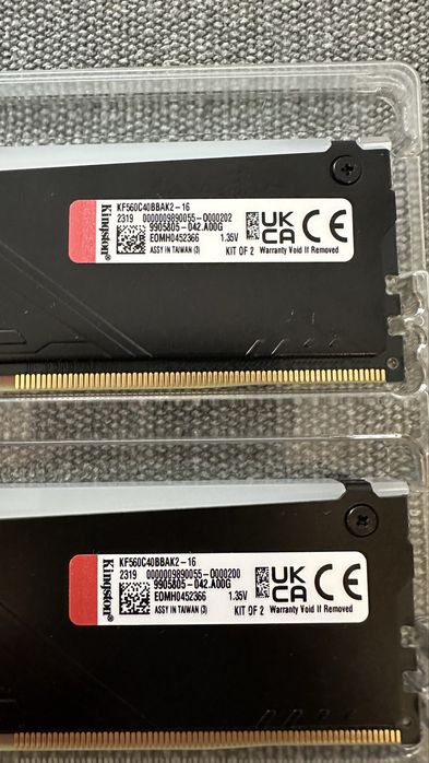 Kingston DDR5 16GB (2x8GB) 5600Mhz FURY Beast RGB (KF556C36BBEAK2-16