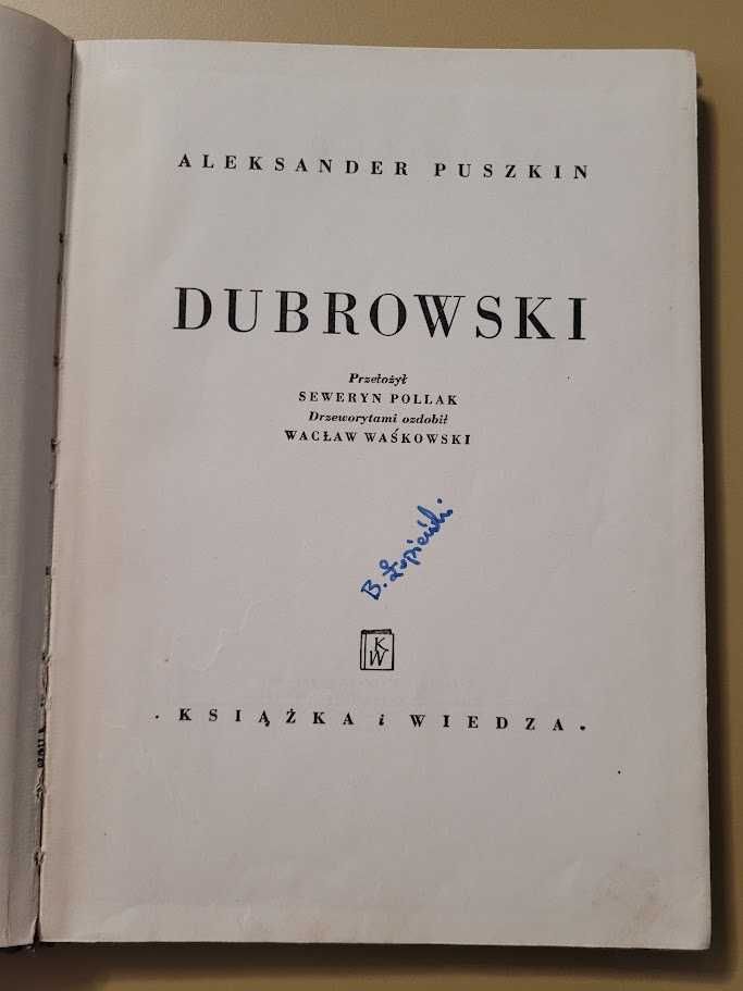 Dubrowski Aleksander Puszkin