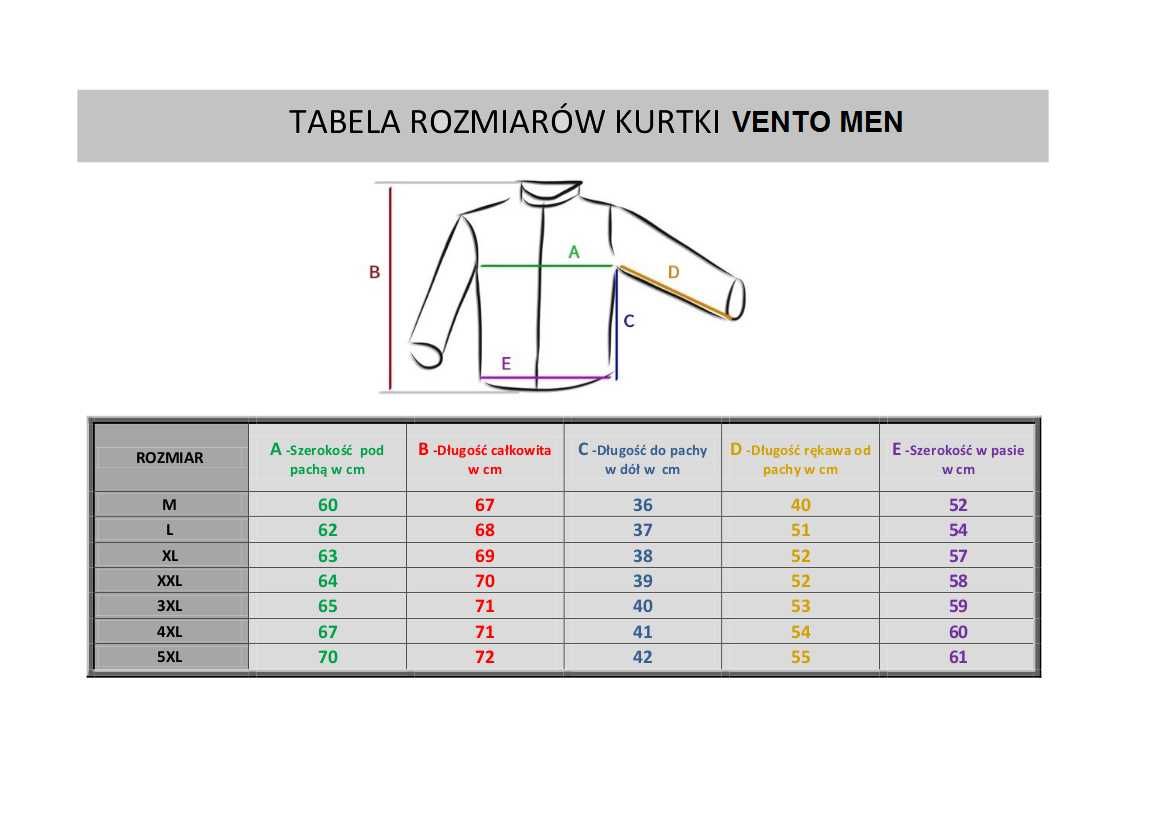 VENTO MEN  kurtka tekstylna motocyklowa 3 warstwy