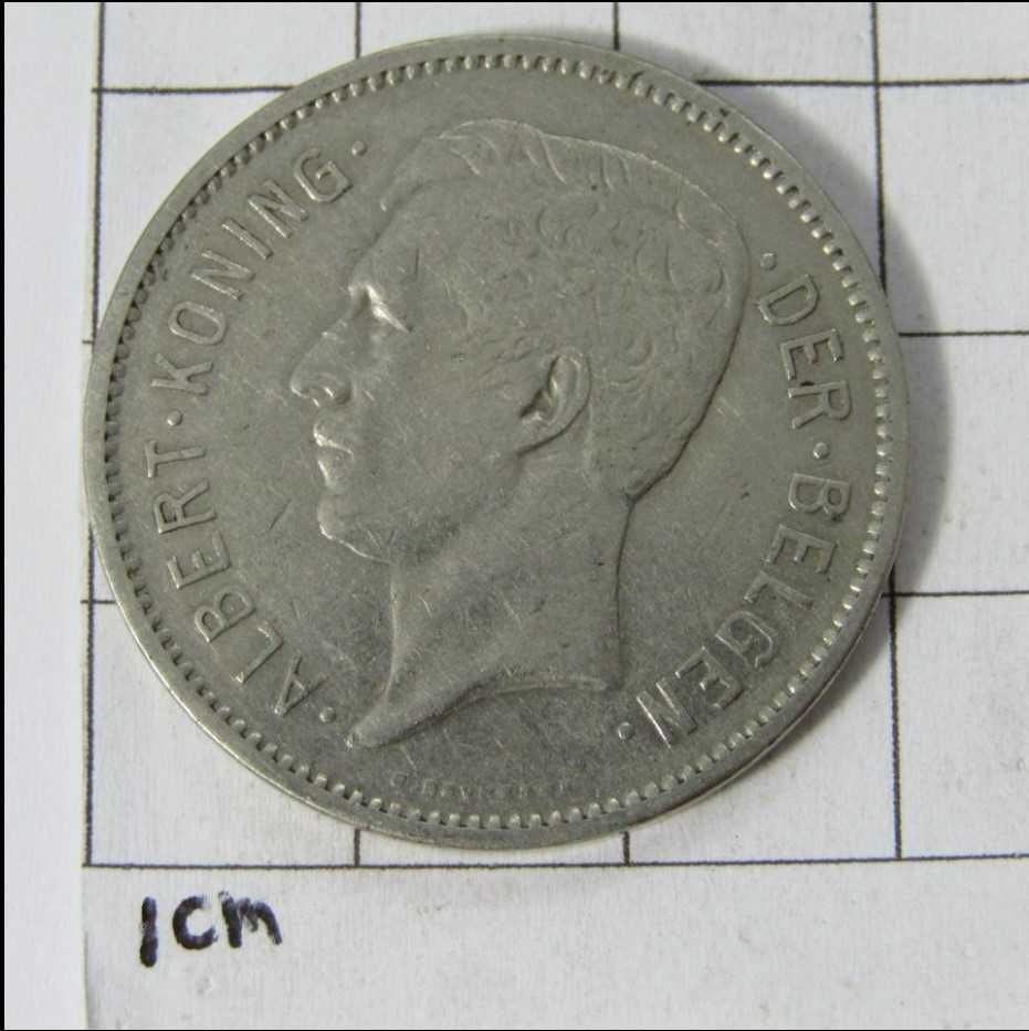 1931 Belgium 5 Francs Coin