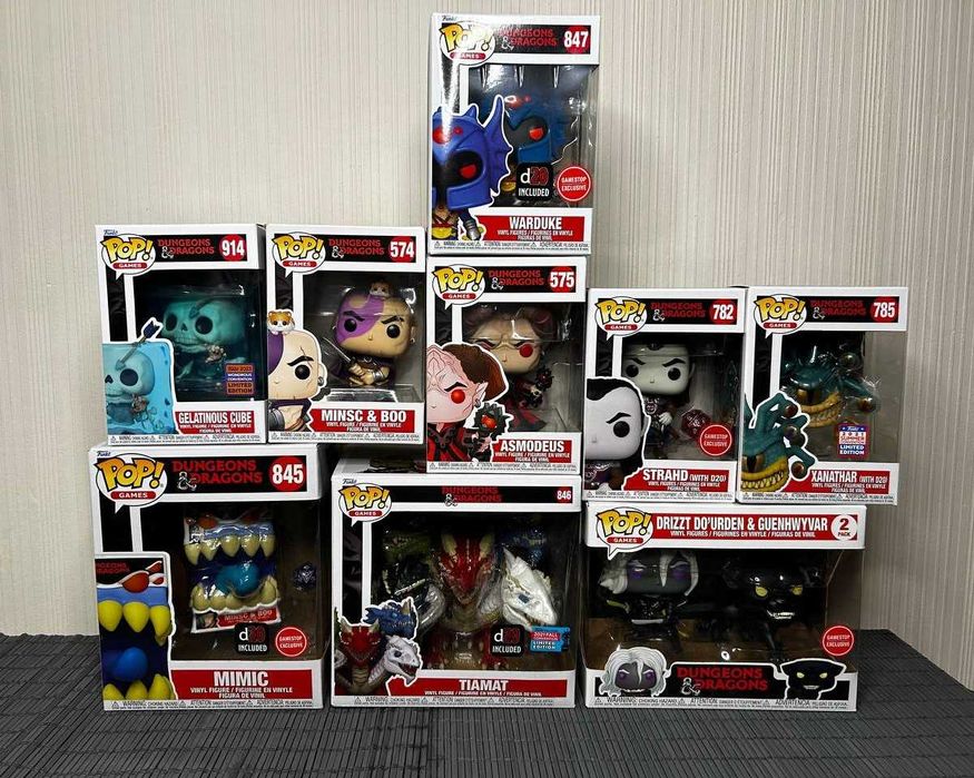 Фігурки Funko pop з серії "Dungeons & dragons"