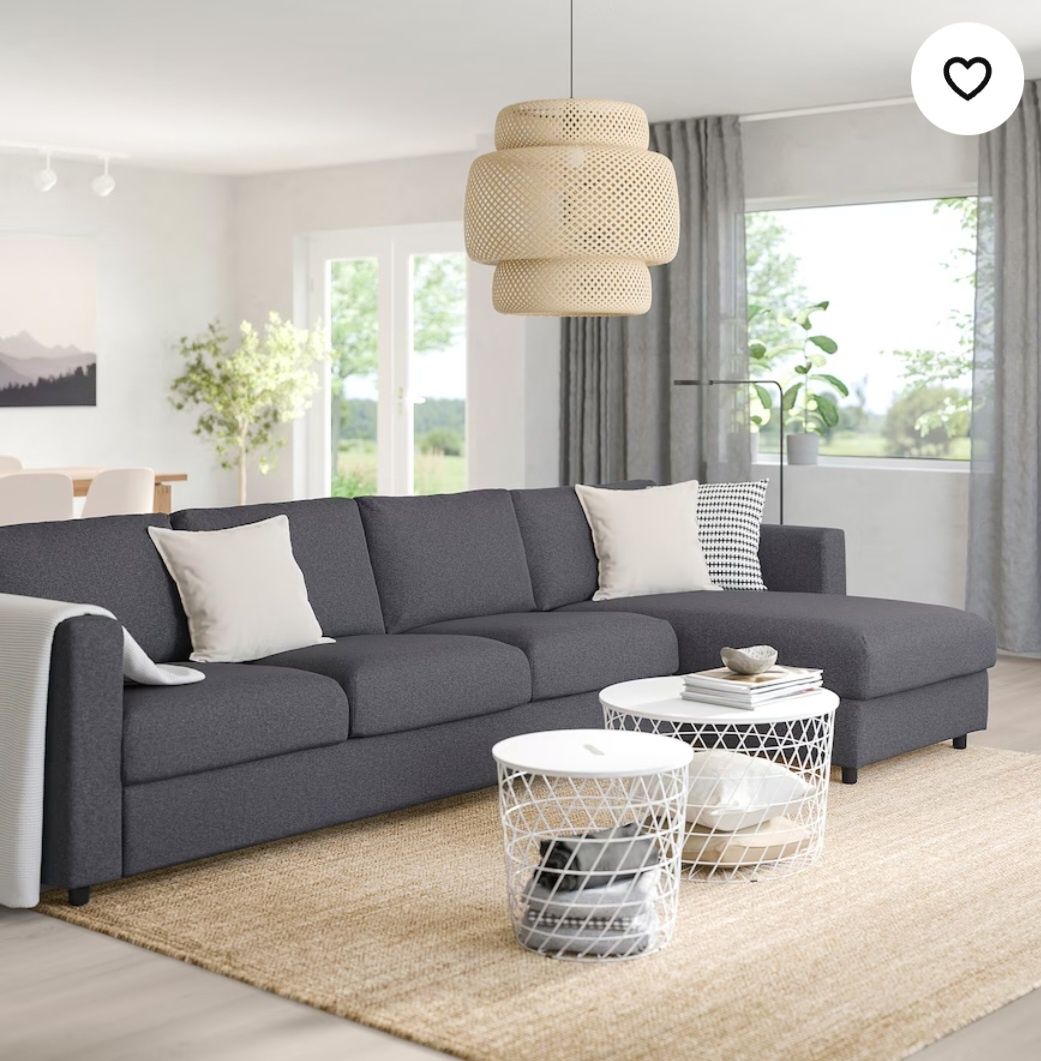 Nowa 1/2 ceny modułowa sofa 4 os. VIMLE z Ikea prawo/ lewostronna