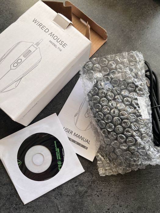NOWA Mysz przewodowa USB RGB dla graczy LED 8 przycisków