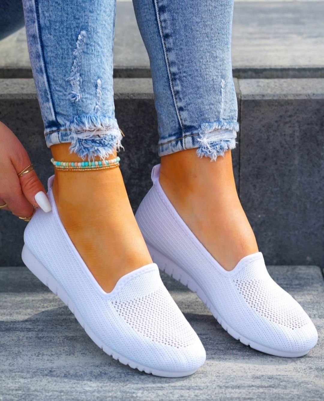 36 37 38 baleriny 39 40 41 tenisówki wsuwane materiałowe slip on tkani