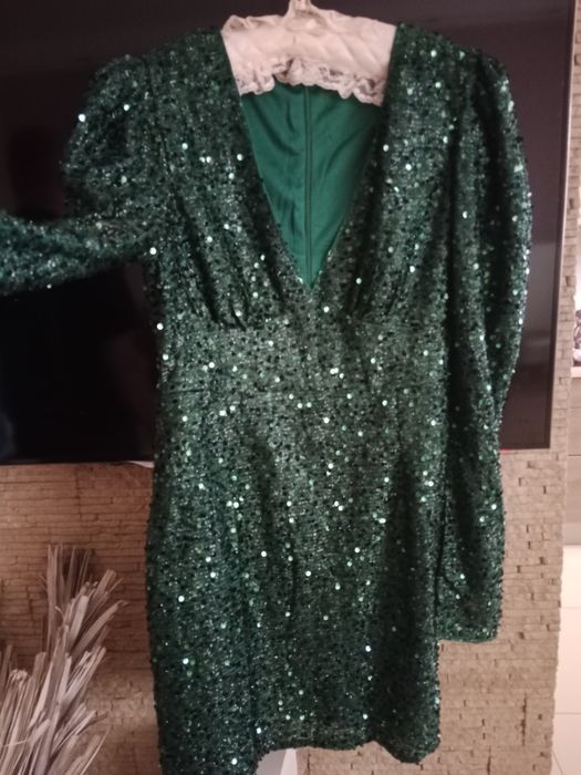 Sukienka wieczorowa cekinowa Andrzejki/Sylwester