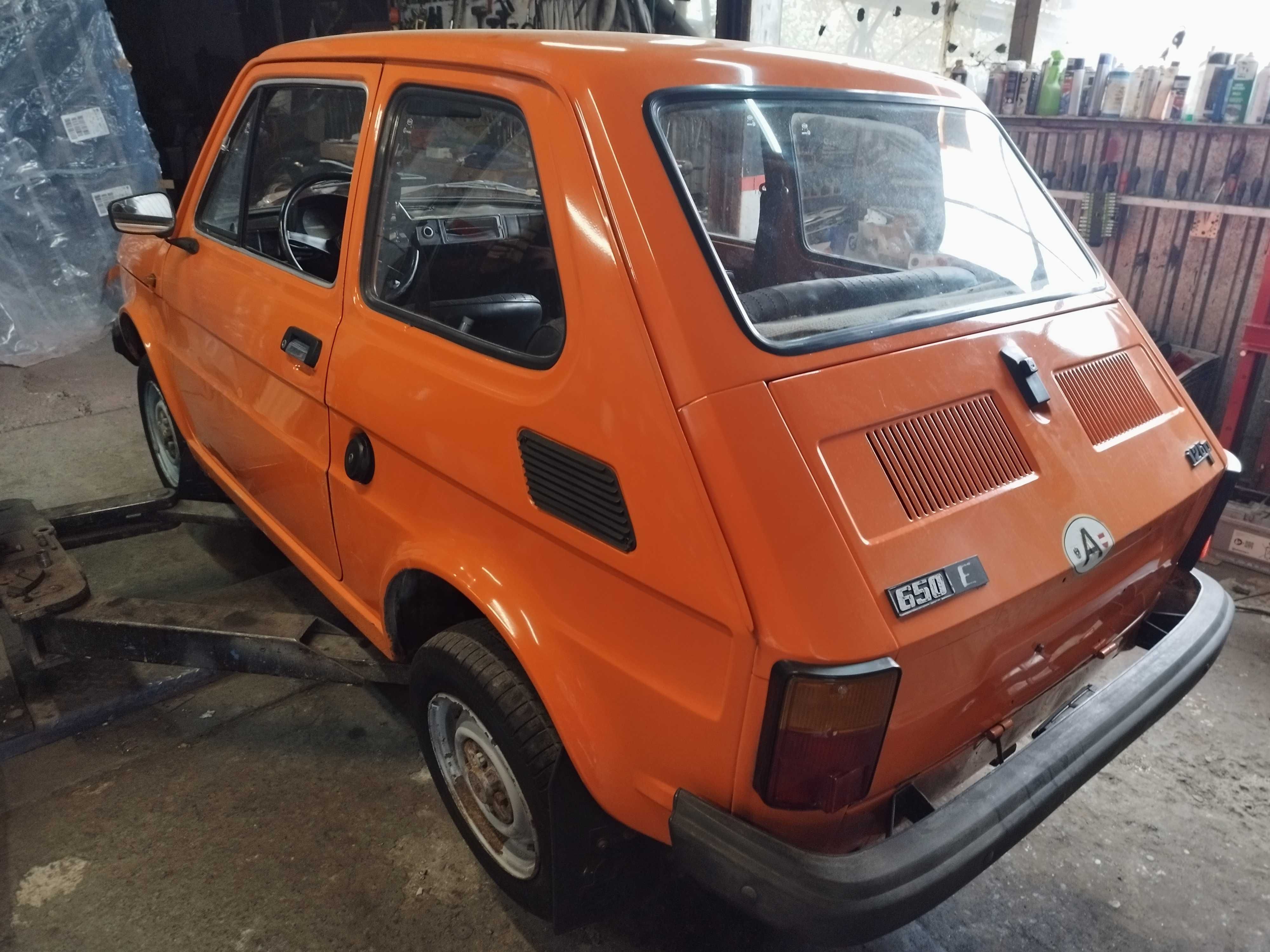 Fiat 126p zabytek oryginał 70 tys. km pomarańczowy 1986rok
