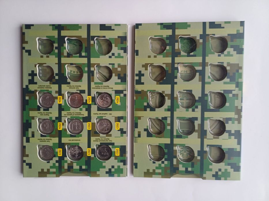 ЗСУ монети 27 шт повний набір 2018-2025