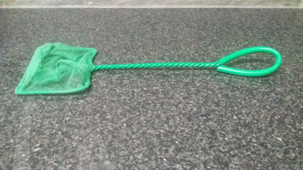 Rede para capturar peixes do aquário