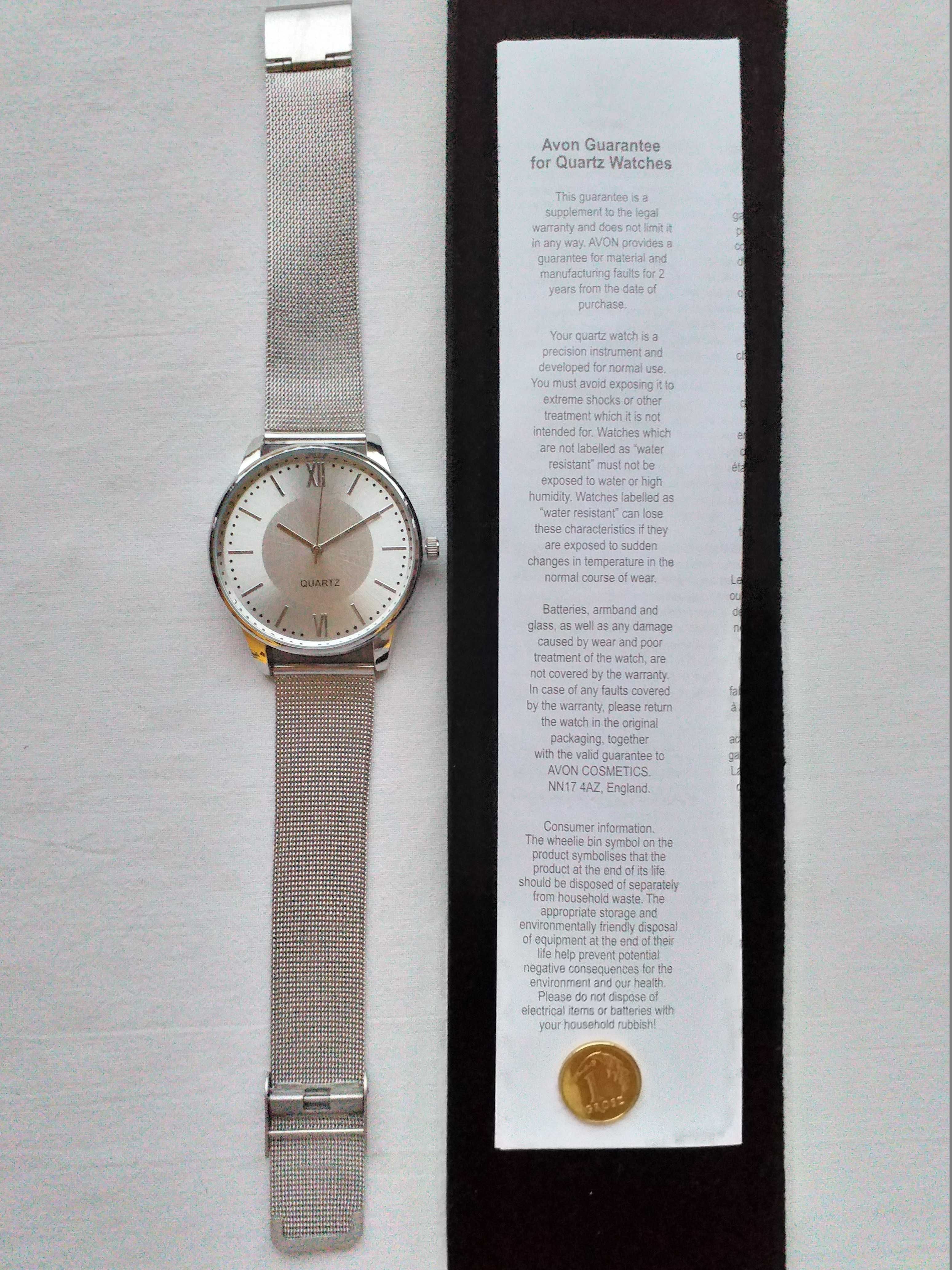 Avon Zegarek męski WILLIAM MESH STRAP nowy #20