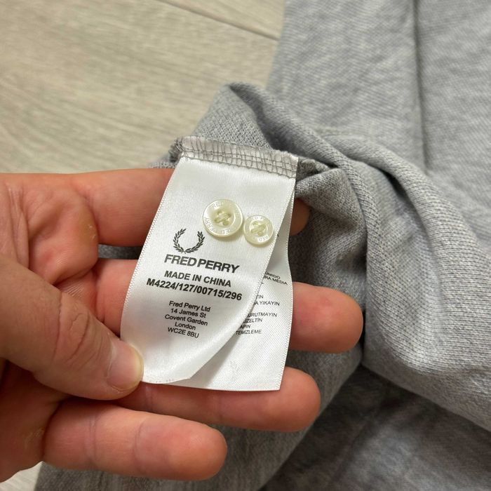 Преміальна Сіра Футболка Поло Фред Перрі Fred Perry Maroon, Розмір XL