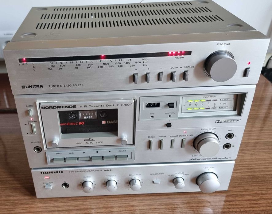 Unitra Diora mini wieża tuner AS 215 i inne pełny serwis