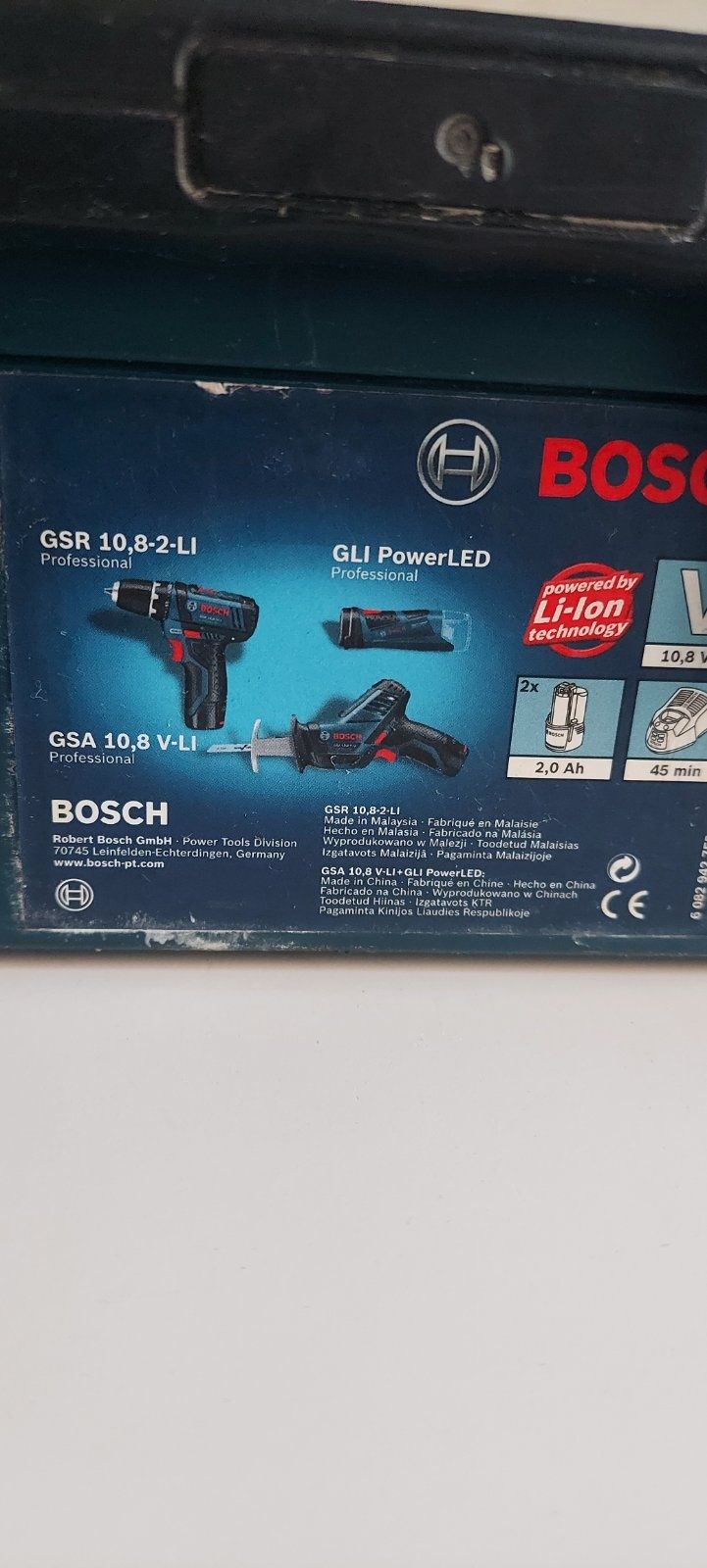 Bosch GSR 10,8-2 LI, GSA 10,8V-LI