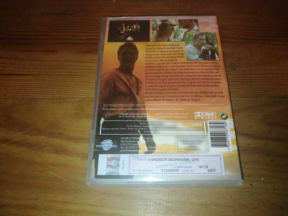 O CAÇADOR DE DRAGÕES	DVD (legendagem em Português)