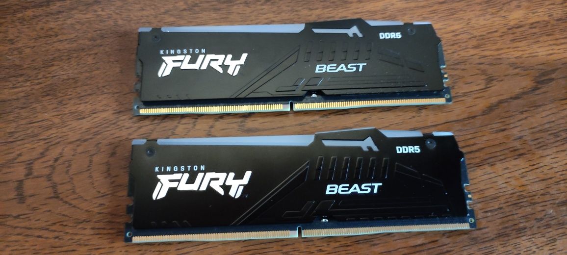 Hyperx kingston fury beast 16gb ddr5 6000mts memória ram rgb