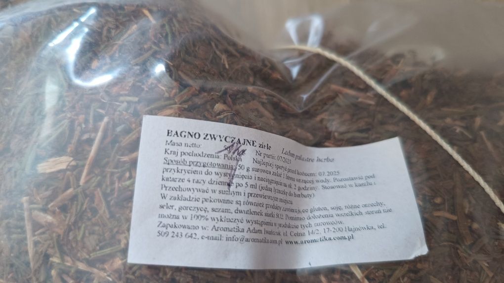 Zioła bagno zwyczajne 1kg