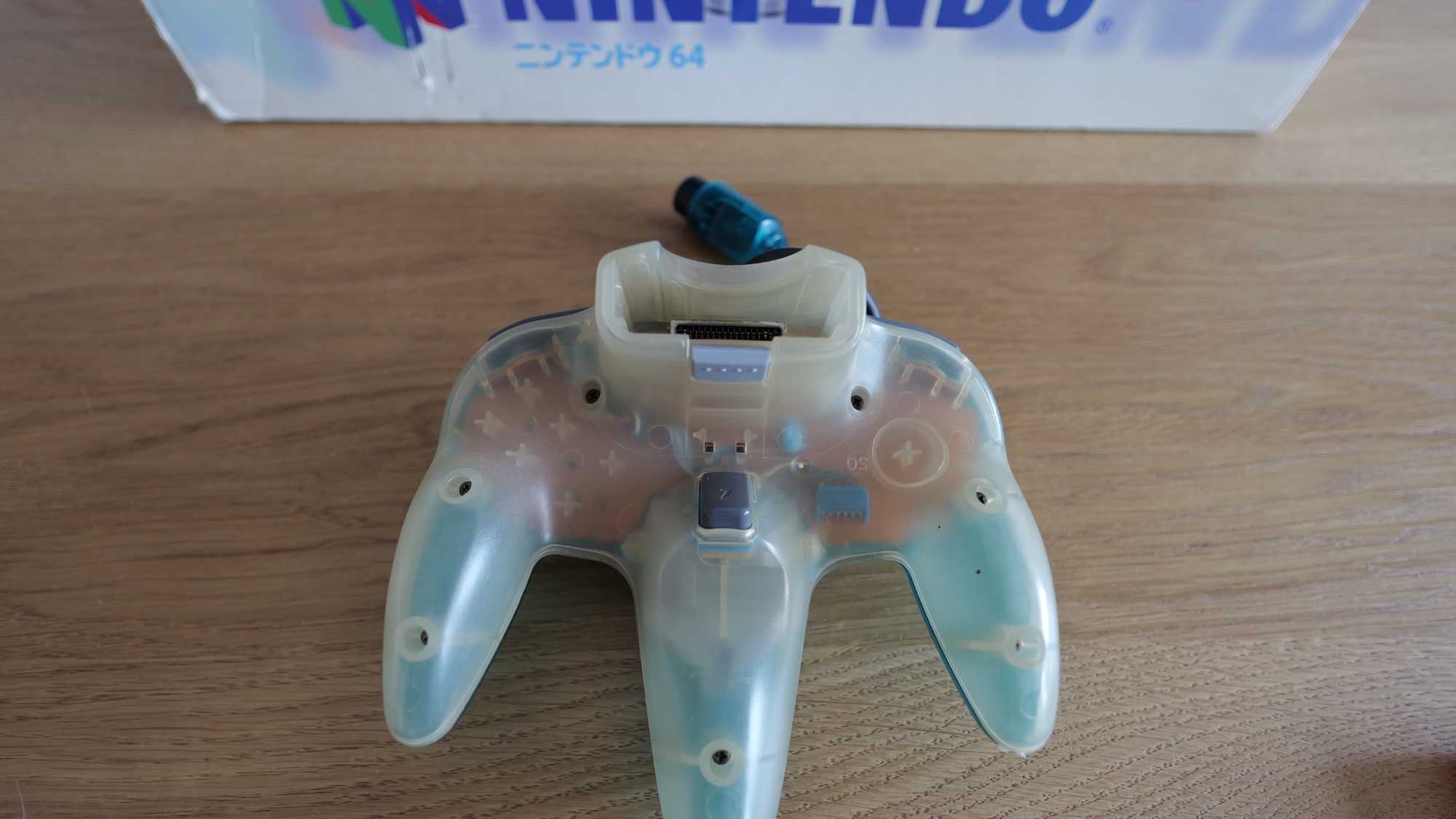 Nintendo 64 Clear Blue, działa w PL, RGB mod, Everdrive