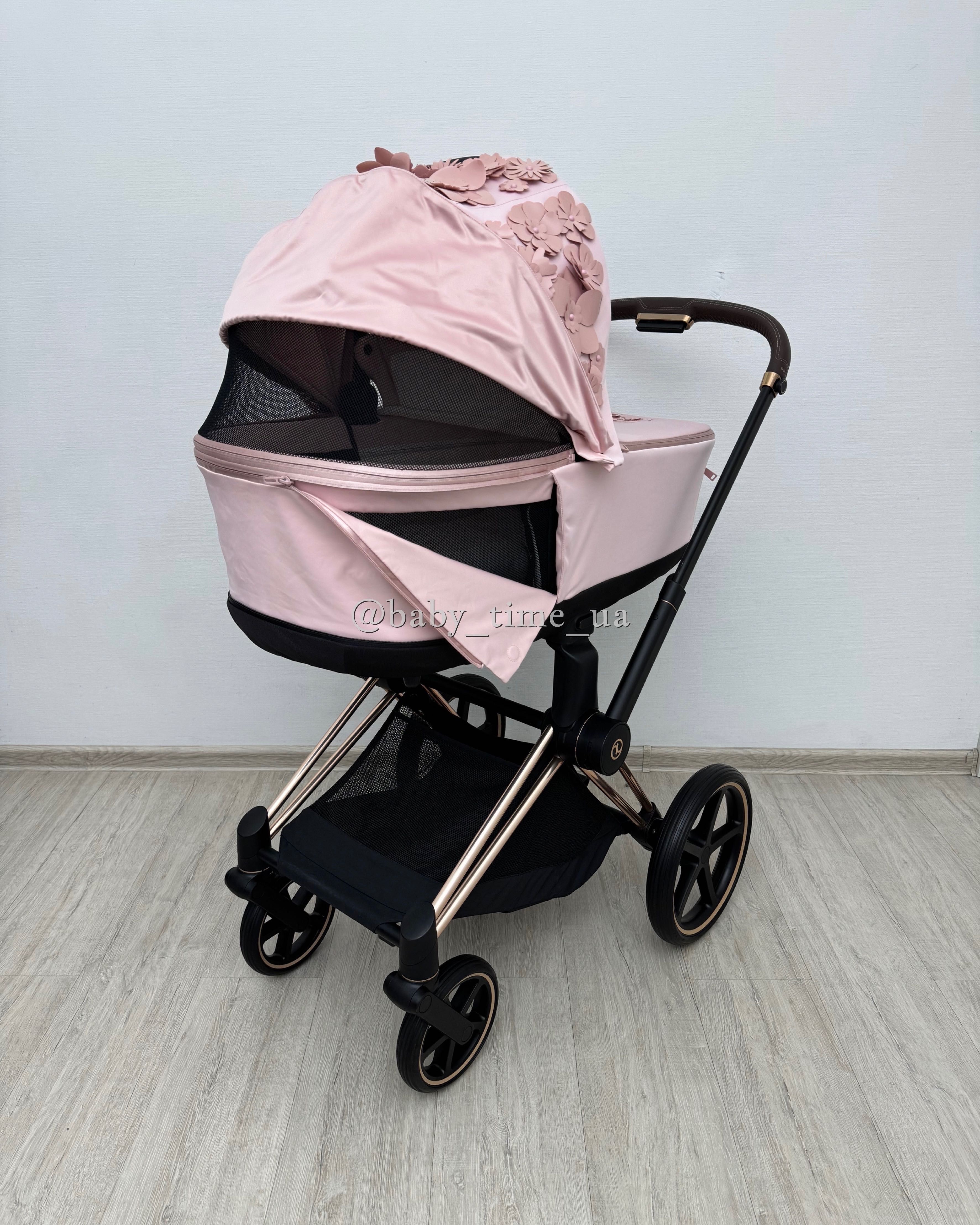 Cybex Priam 4.0 Rose Gold/Simply Flowers коляска Сайбекс Пріам 2024