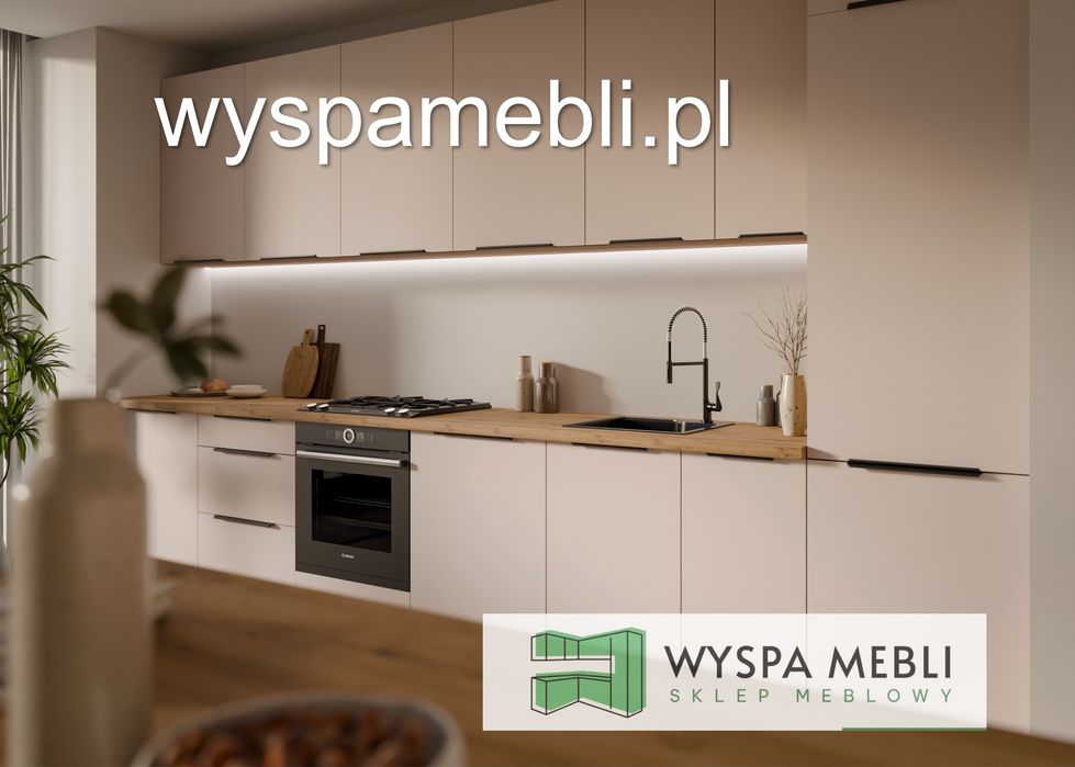 NOWA kuchnia na wymiar meble kuchenne 390cm kaszmir dąb dostawa 0zł