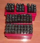 Punções Marcadores - Numericos e alfanumericos - medidas 2mm ate 12