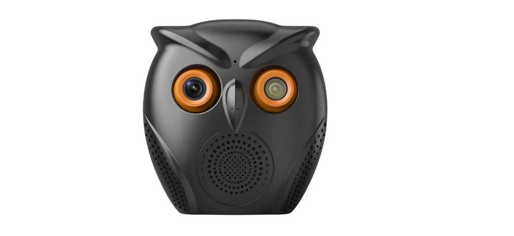 Kamera Sowa Głośnik Bluetooth Mini Szpiegowska Full Hd 1080P Wifi