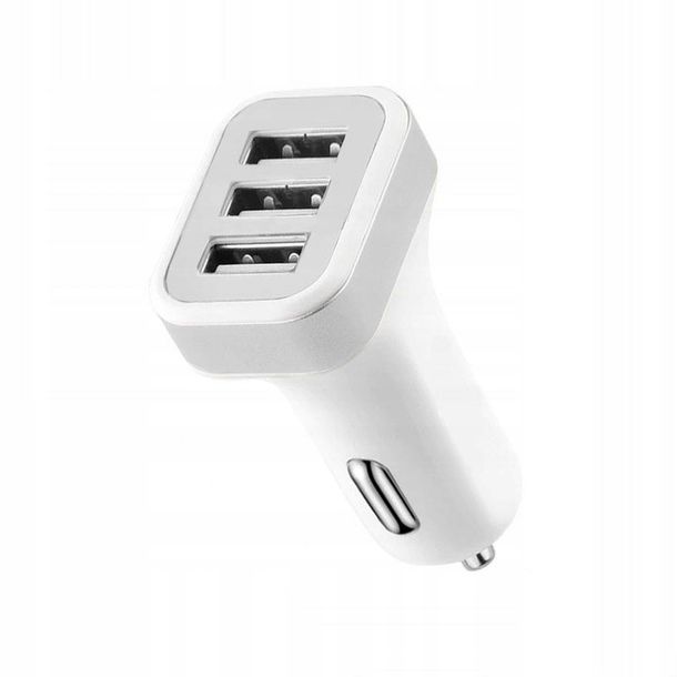 Ładowarka samochodowa 3xUSB 3.1A - Szybkie ładowanie