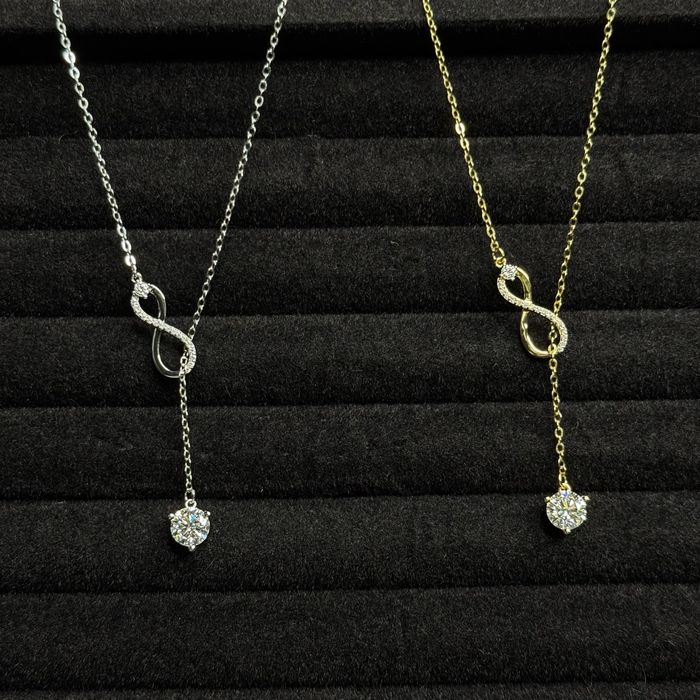 Кольє з муассанітами 1,21 ct