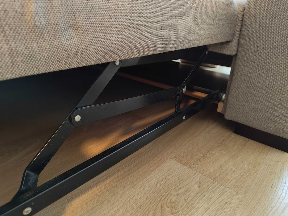 Kanapa narożna, narożnik VOX, sofa rozkładana, z pojemnikiem, stan BDB